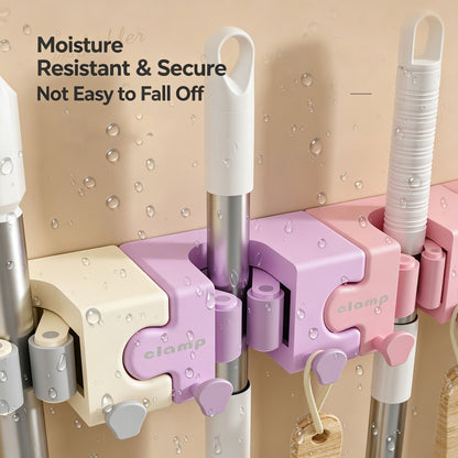 Macaron-style Puzzle-fit Mop Holder