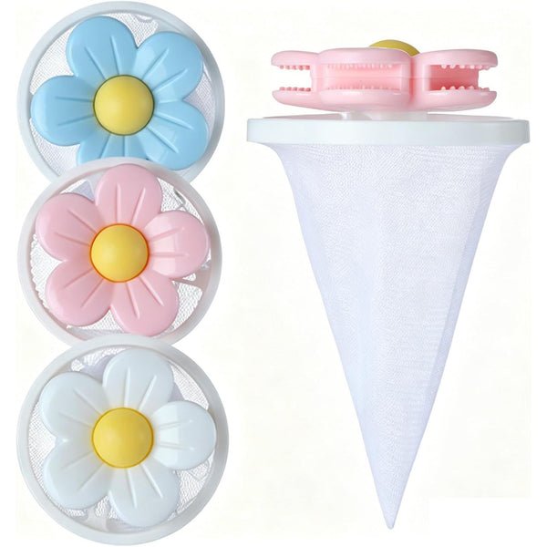 3 PCS Hair Filter Bag Floating Lint Catcher Machine Pet Hair Catcher