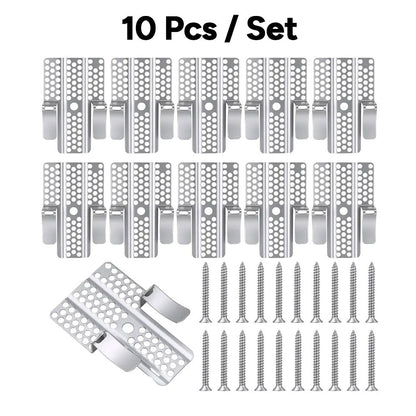 10Pcs Drywall Clips with Screws, Professional Wall Hole Repair Kit