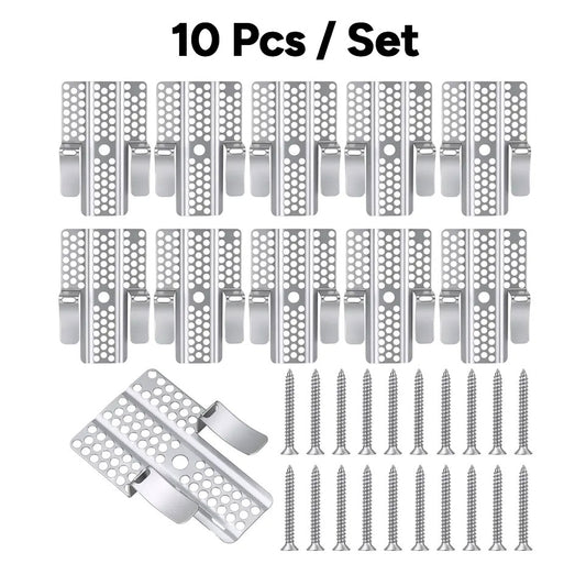 10Pcs Drywall Clips with Screws, Professional Wall Hole Repair Kit