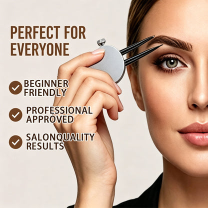 Professional Brow Mapping Tool – Dual Pencil Eyebrow Shaper for Accurate Outlining, Symmetry & Flawless Results