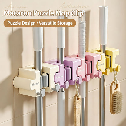 Macaron-style Puzzle-fit Mop Holder