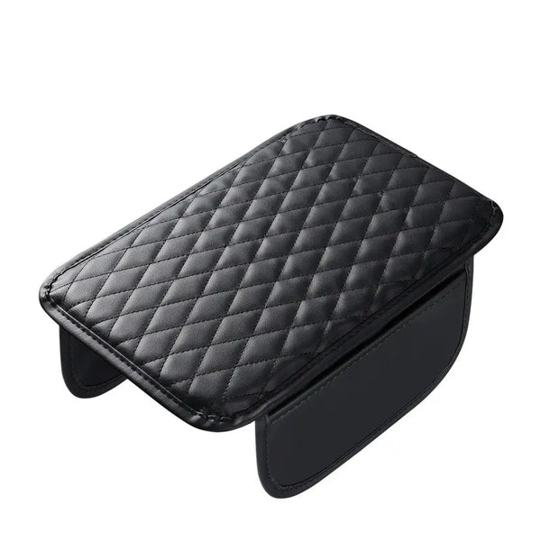 Multifunctional Car Armrest Box Cushion with Built-in Storage Bag