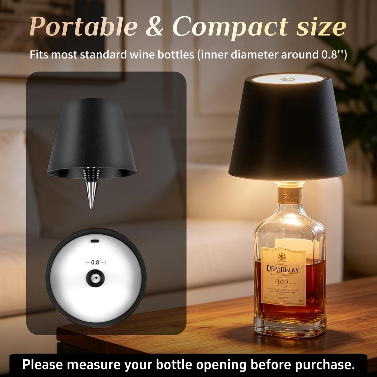 2026 New Wireless Bottle Lamp - LED Wine Bottle Lamp