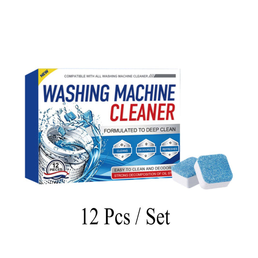 Washing Machine Cleaner Descaler 12 Pack - Septic Safe Eco-Friendly Deodorizer