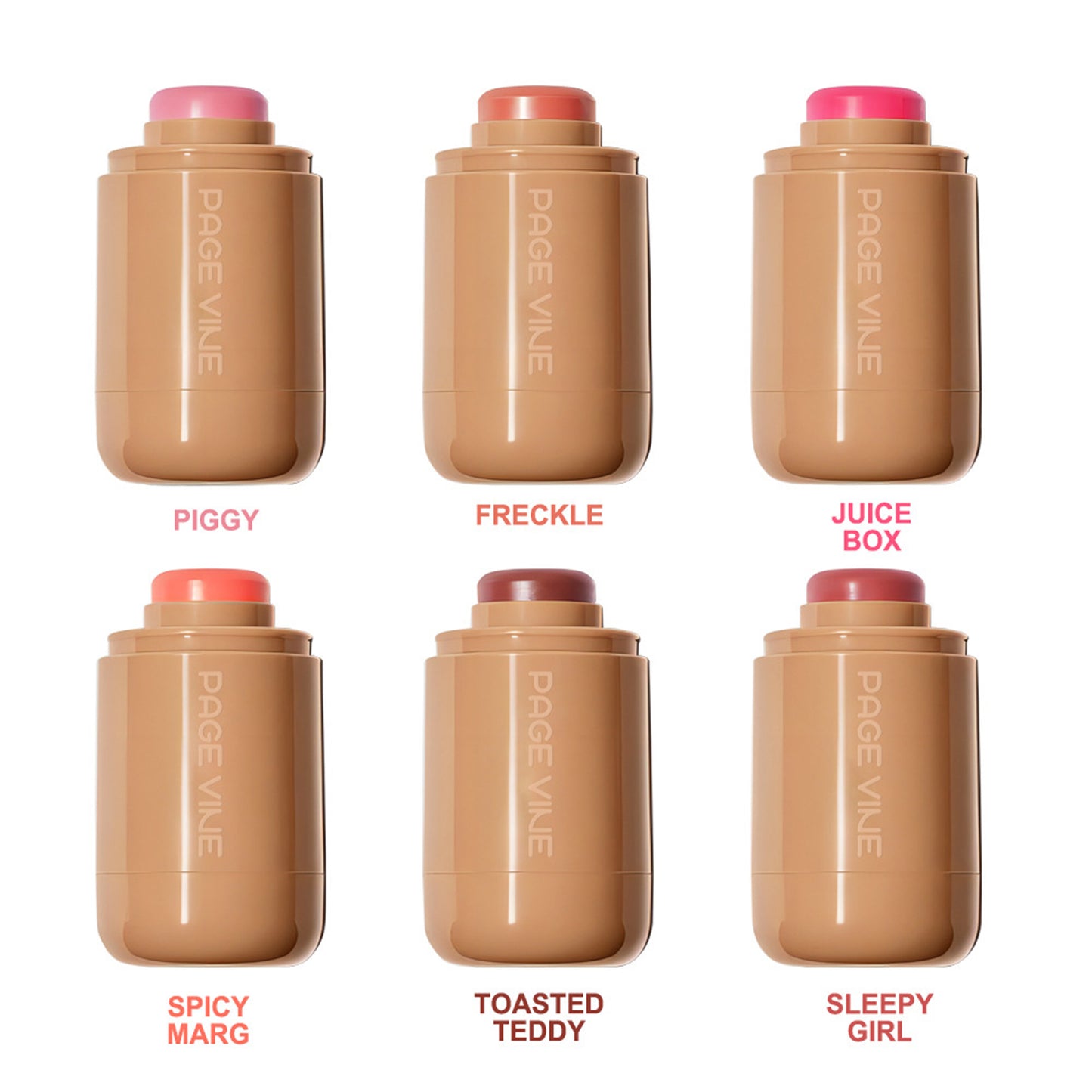 Cream Blush Stick, Dual-Use For Lips And Cheeks, Moisturizing Formula