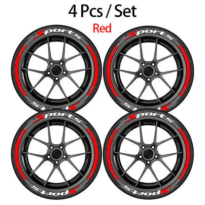 Car Tire Waterproof Universal Stickers Wheel Decals