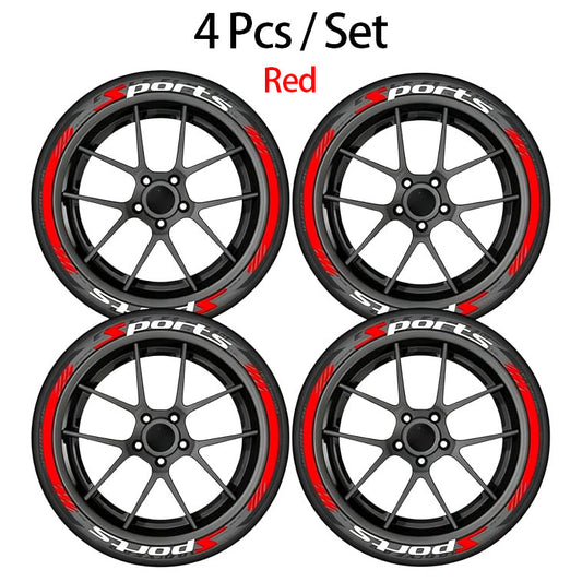 Car Tire Waterproof Universal Stickers Wheel Decals