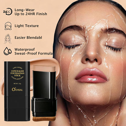 Concealer Foundation Stick with Brush for Even skin tone