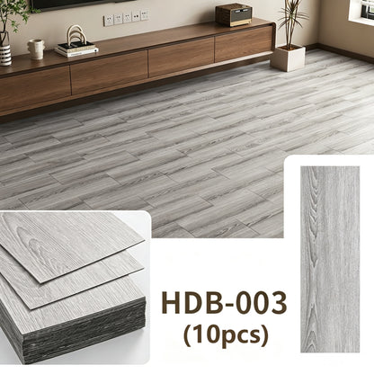 10 Pack Waterproof Vinyl Flooring Peel and Stick for Office, Living Room, Bathroom, Kitchen