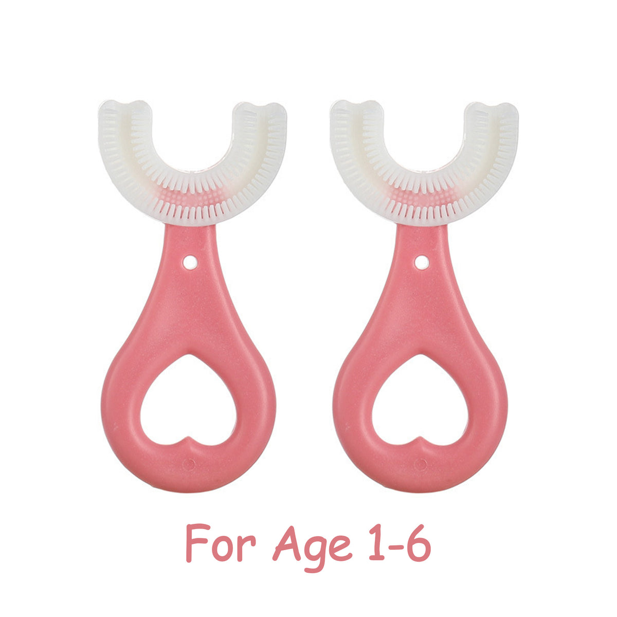 U-Shaped Toothbrush Set - Food Grade Silicone