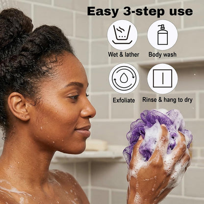 Net Sponge Exfoliating Back Scrubber Bath Sponge