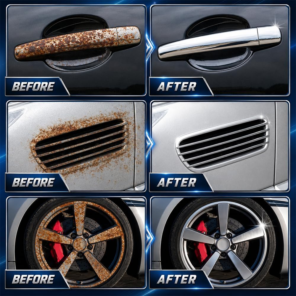 Rust Remover Spray for Most Automotive Motorcycles Wheels Tools