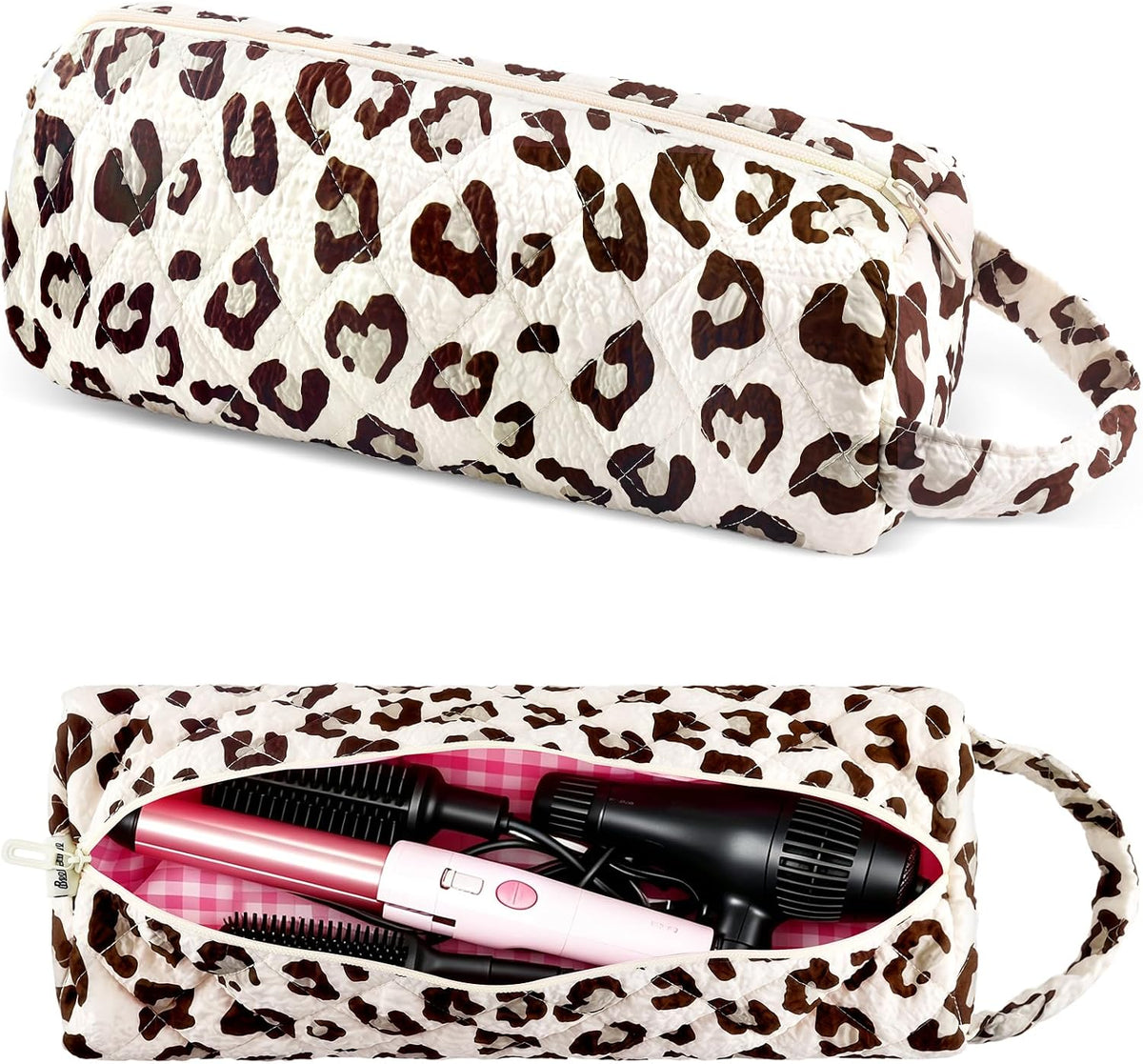 Leopard Print Portable Travel Bag