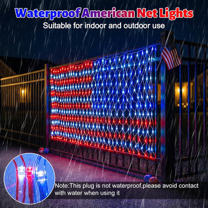 Waterproof Flag Lights Outdoor with 390 LEDs