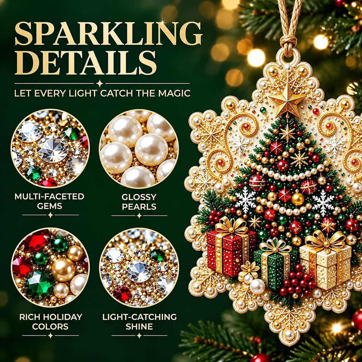 6-Pcs DIY Pearl and Diamond Painting Fridge Magnet Craft Set