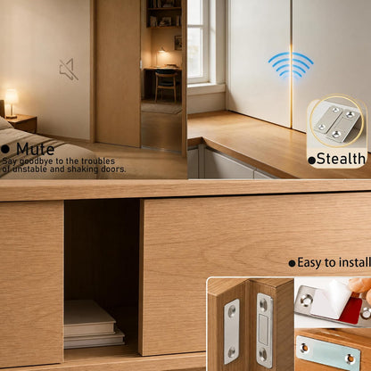 10 Pack Ultra Thin Magnetic Latch Easy to Install Cabinet Magnets