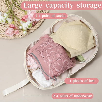Travel Lingerie Storage Bag - Multi-Compartment Women's Storage Bag