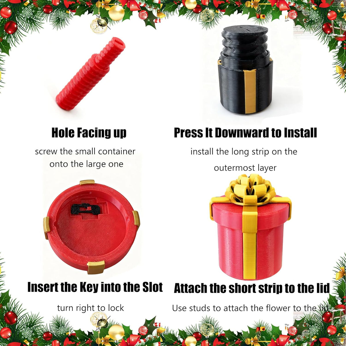 Annoying Nested Screw Gift Box for Cash