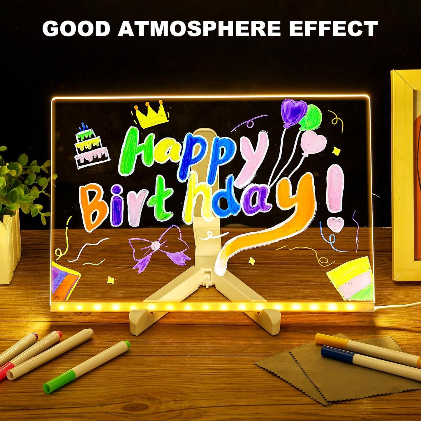 LED Drawing Board with Stand Suitable As A Gift, Office Planning