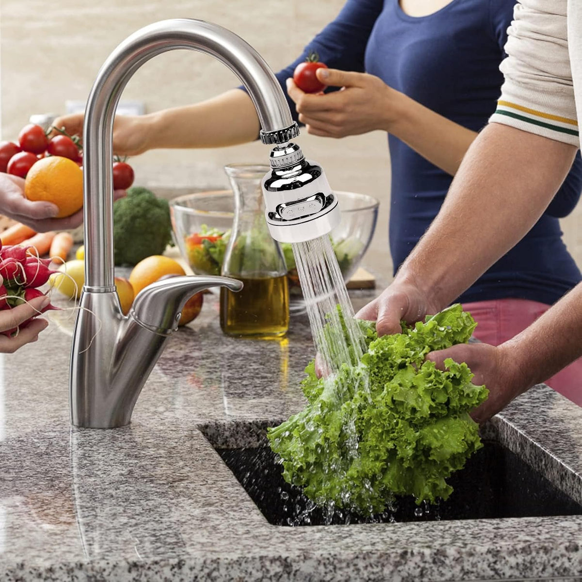360 Degree Rotatable 3 Mode Adjustable Faucet
