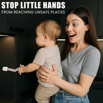 6 Pack Child Proof Cabinet Locks No Screws