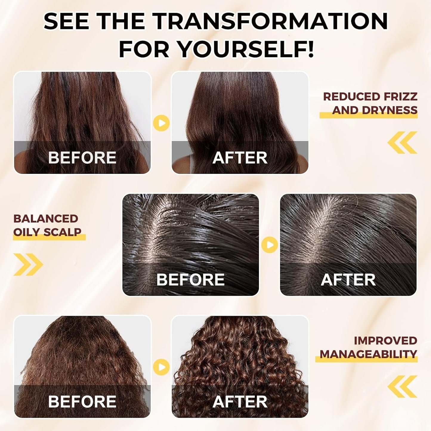Collagen Hair Mask and Moroccan Argan Oil Hair Serum Set