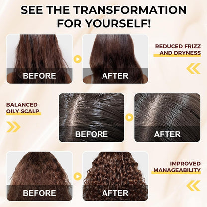 Collagen Hair Mask and Moroccan Argan Oil Hair Serum Set