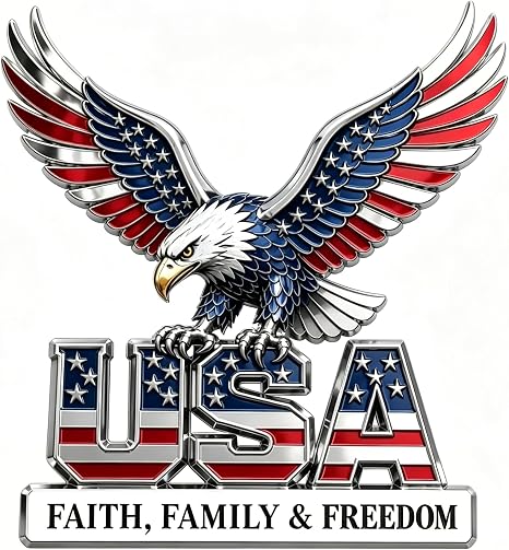 3D Metal Eagle Emblem Sticker with  Adhesive