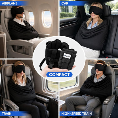 3-in-1 Aircraft Sleep Support System - Integrated Aircraft Sleep Kit