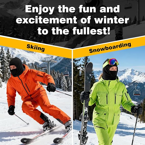 Unisex Adult Solid Color Winter Warm Sports Gear Set