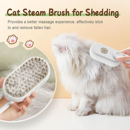2026 New Universal Steam Grooming Brush for Cats and Dogs