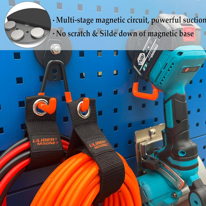 Upgraded Strong Heavy Duty Durable Hooks for Power Drill, Garden Tools, Hose, Pegboard, Garage, Workshop