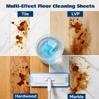 100 Pack Floor Cleaning Tablets for Hardwood, Tiles, Glass & Walls