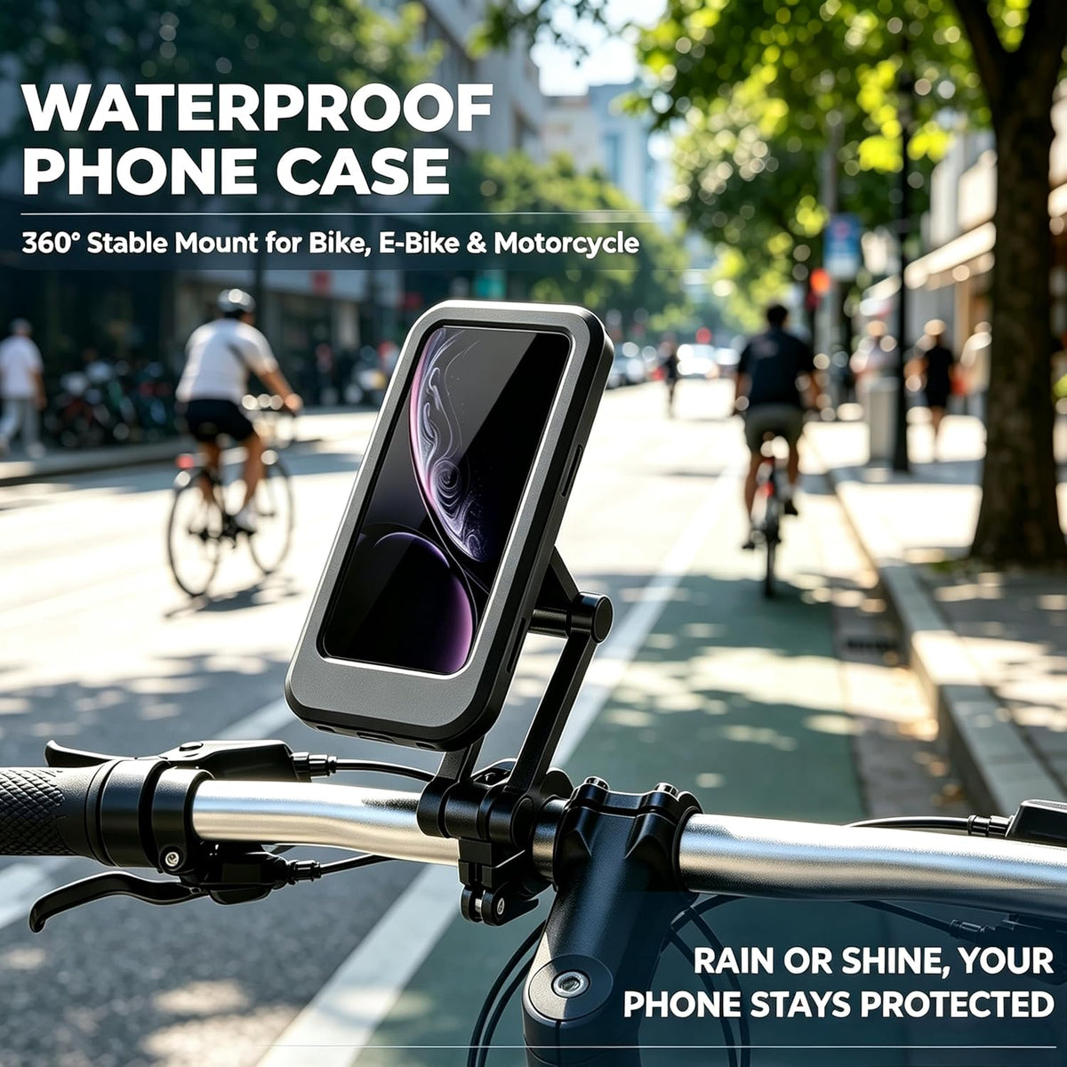 Waterproof and Shockproof Motorcycle Bike Phone Mount