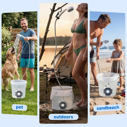 USB Rechargeable Electric Water Pump for Outdoor Showers