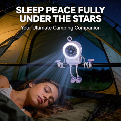 Poseable Alien Mini Fan with Suction Cup