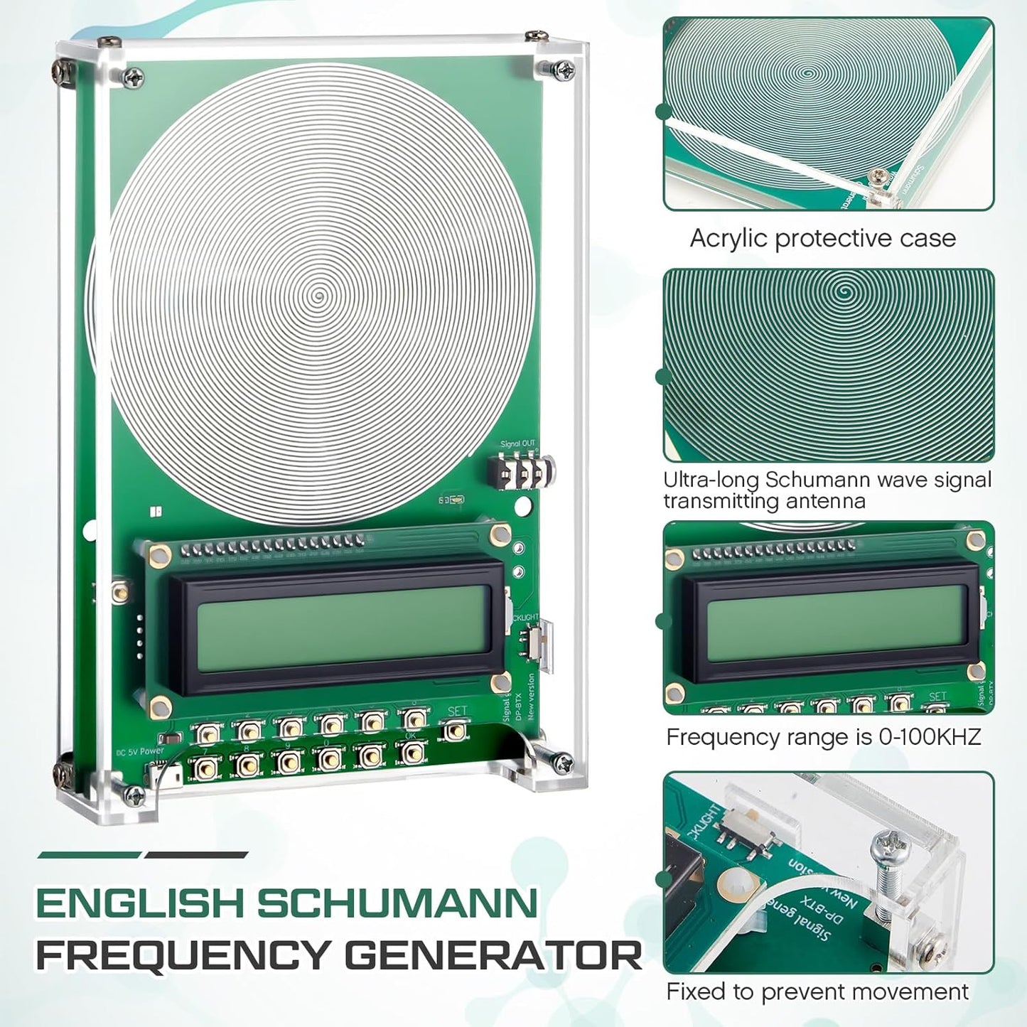Adjustable Frequency Generator Suitable for Improving Sleep, Stress Reduction,Yoga and Meditation
