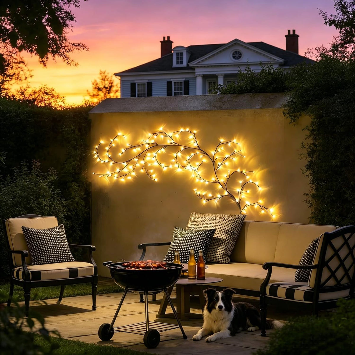 Warm White Tree Branch Lights 5.3FT 48LED