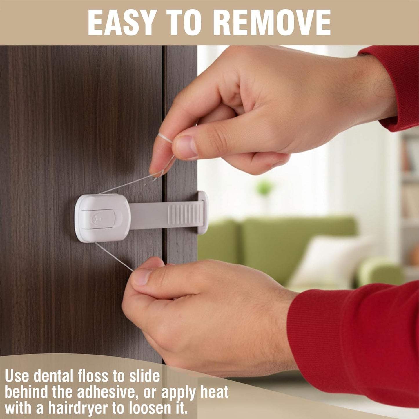 6 Pack Child Proof Cabinet Locks No Screws