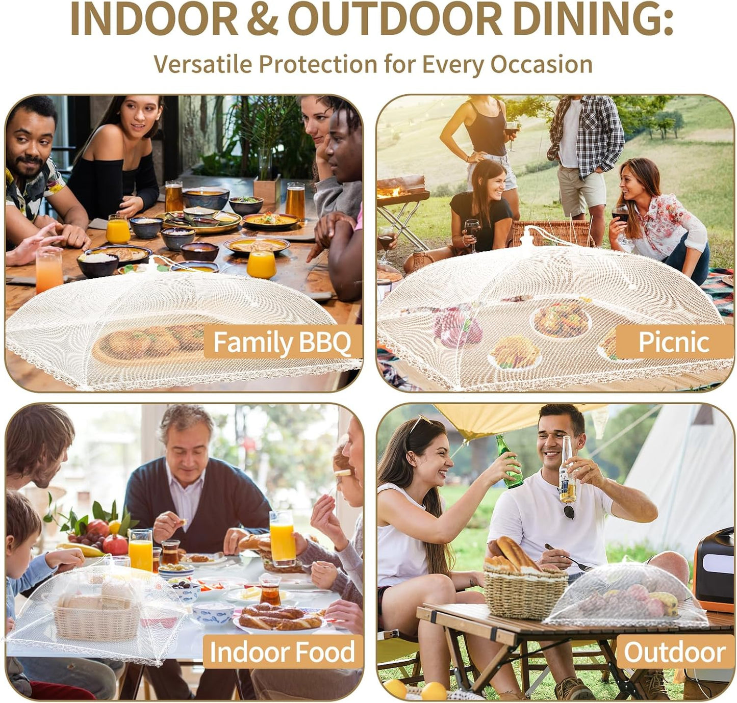 Pop-up Mesh Food Tents Food Covers for Outdoors