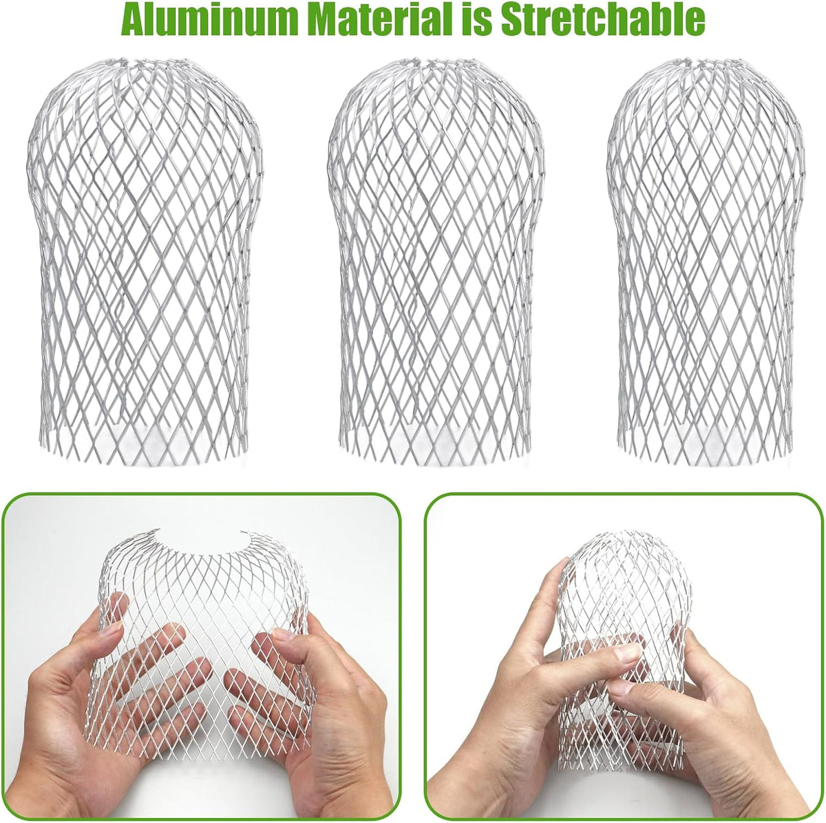6-Pcs Water Pipe Protective Cover - Retractable Leaf Filter