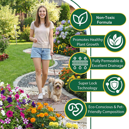 Ready to Use Mulch Glue, Gravel Binder Rubber Mulch Lock Adhesive, Heavy Rain Windproof for Gardens