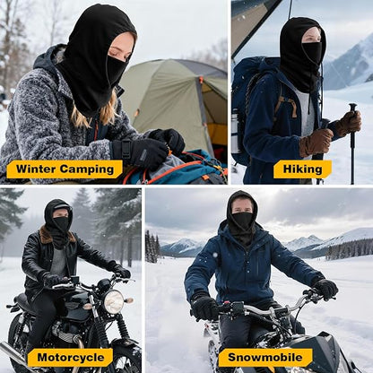 Unisex Adult Solid Color Winter Warm Sports Gear Set
