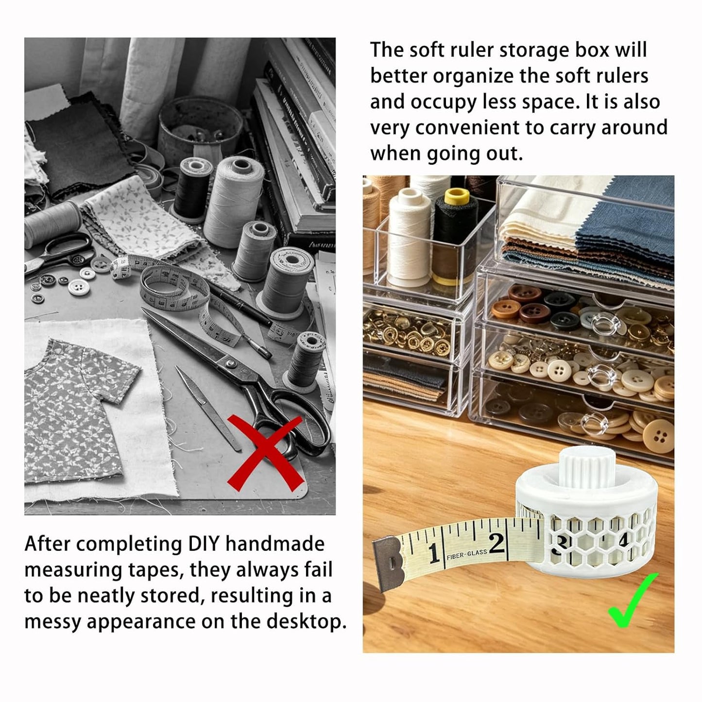 Soft Tape Measure Storage Case