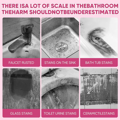 Bathroom Descaler Foam Cleaner for Sink Tub Floor Tile (10.58 oz)