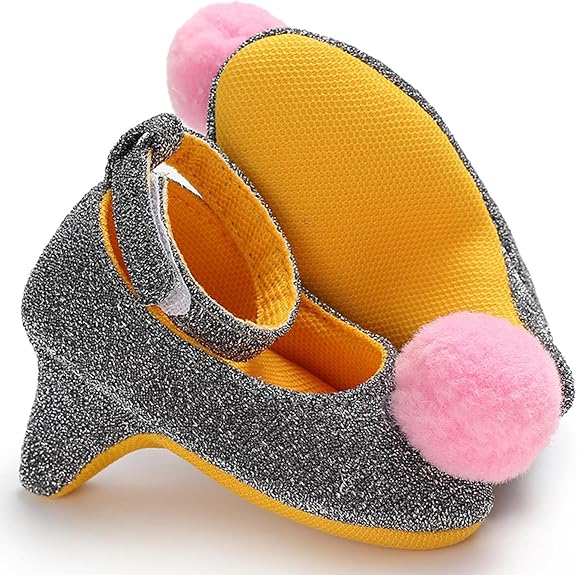 Baby Girl Princess-style Soft-soled Shoes with a High-heel Look