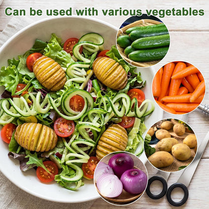 Kitchen Spiral And V-Shaped Tools,Spiral Cutter For Veggies, Fruits