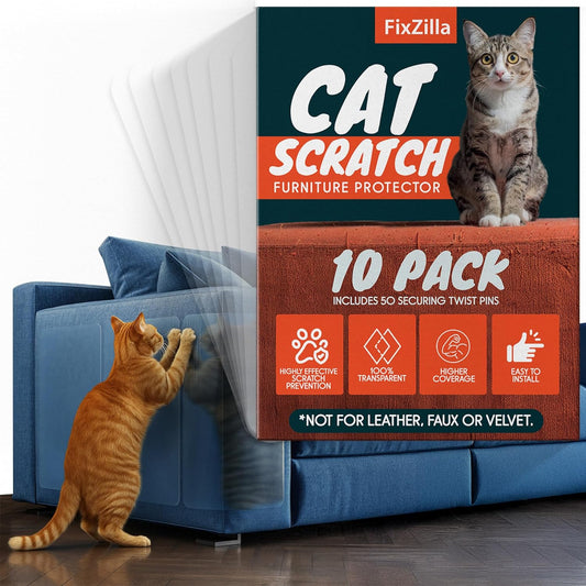 10 Pcs Transparent Anti-Scratch Sofa Protector Film