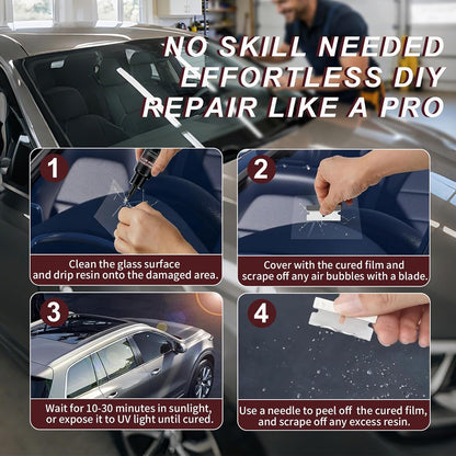 Car Windshield Crack Repair Fluid Set for Car Truck Bus